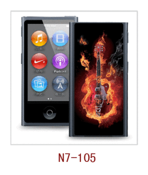 Guitar Picture Ipod Nano7 Case 3d,pc Case Rubber Coated,multiple Colors Available 