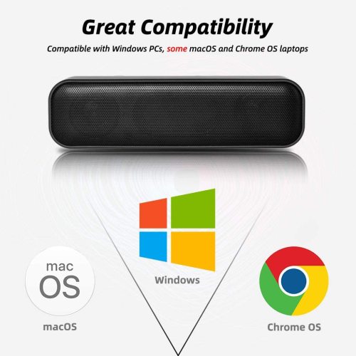 Laptop Mini Speakers USB Powered for PC Desktop