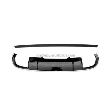 Rear Bumper Lip Diffuser for Audi A4 B9 2017-2019 Silver Strip Auto Spare Part