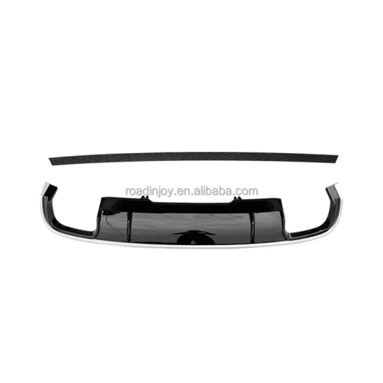 Rear Bumper Lip Diffuser for Audi A4 B9 2017-2019 Silver Strip Auto Spare Part