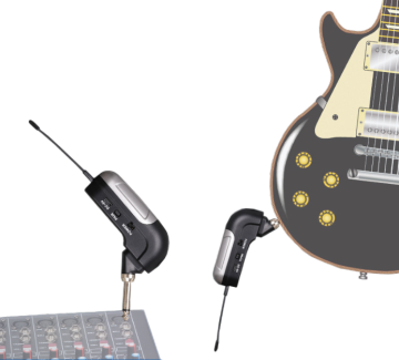 Sistema di chitarra wireless: trasmettitore e ricevitore di qualità di fabbrica per chitarre elettriche e bassi