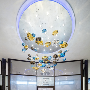 Modern dreamlike luxury hotel glass chandelier lamp