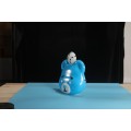 Máscara de festa infantil de desenho animado de urso azul fofo