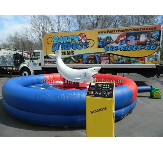 Adults' Customizable Rodeo Bull Shark Fighting Inflatable Mechanical Bull Ride