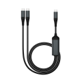 2 en 1 Tipo C Cable de datos USB