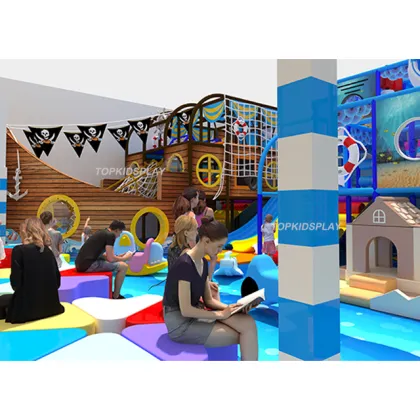 Premium Children's Indoor Playground Equipment with Fiberglass Slides and Playhouses