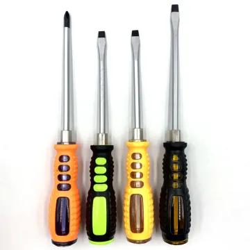 Special pocket rubber tipped flat function screwdriver