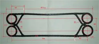 Alfa Laval JWP16/M15B/M15M/M30/MK15BW/MX25B/MX25M/P22/P2/P22A/P22B replacement gasket/plate of heat exchanger