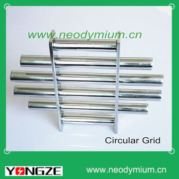 permanent circular grate magnet for filtering grain