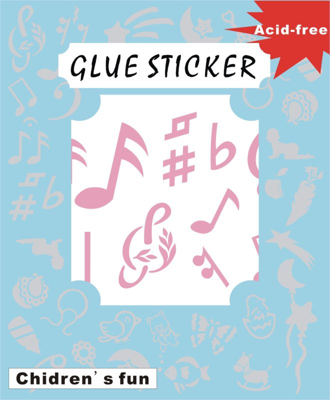 Music Transferring Sticker Motif GS164