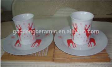 2014 hot sales dear decal porcelain mug