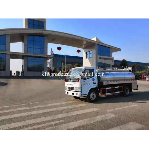 3-4 tonnes de réservoir de camion de lait frais avec pompe à lait