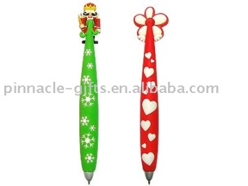 soft pvc magnet ball pen/pvc magnet pen