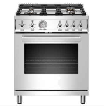 30 inch All Gas Range 4 Brass Burner Freestanding Gas Oven