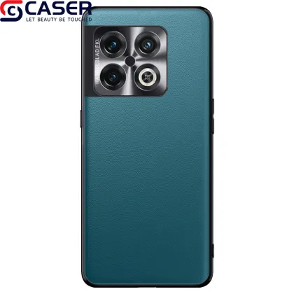 Ultra-Thin Business Style Leather Metal Lens Mobile Phone Cover for OnePlus