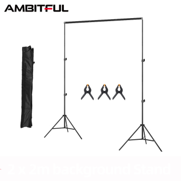 Kit da fondo da fondo da 6,5 ​​piedi*6,5ft*con supporto per la luce e clip