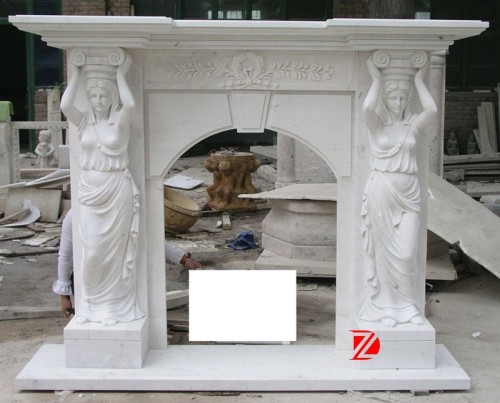 Marble antique fireplace mantels