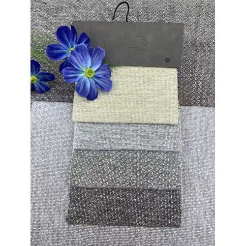 Tissu d'ameublement chenille texturé de couleurs mélangées pour canapé