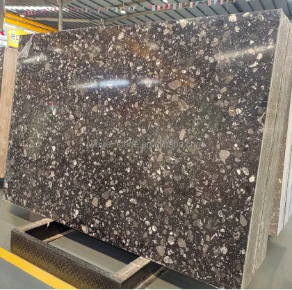 High Quality Brown Artificial Terrazzo Stone for Kitchen Countertops