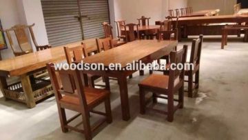Luxury A Grade Bubinga Wooden Table Top Slab