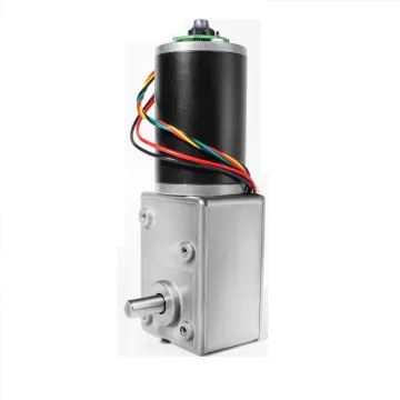12V/24V Adjustable Speed 1.5~440RPM High Torque DC Worm Gear Motor