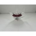 pink ceramic kettle with lid