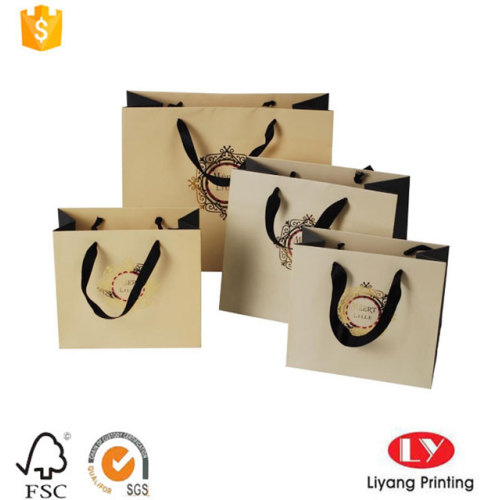 Customized Strong Paper Bag with Flat Handle