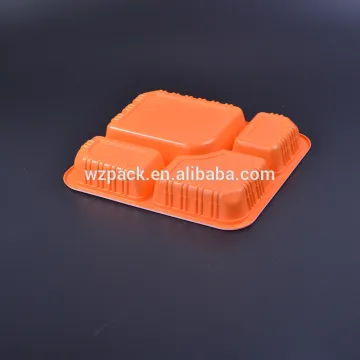 China Factory 3 Compartment PP Bento Lunch Box Disposable Plastic Rectangular Lunch Box