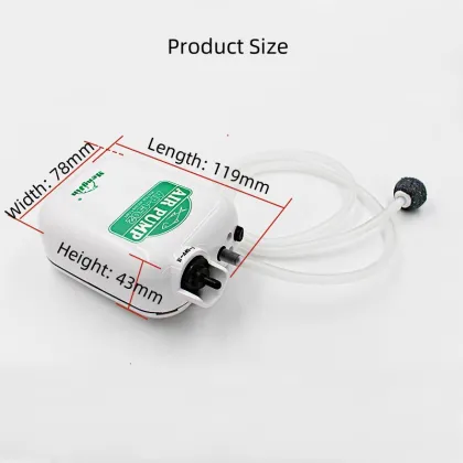 Waterproof Wireless Battery Operated Aquarium Aerator - Single Outlet Fish Tank Oxygen Generator