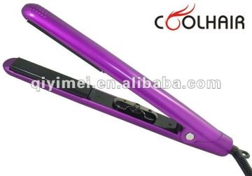professional vibration hair straightener with LED floating titanium plate