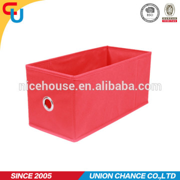 solid color nonwoven fabric foldable storage box organizer