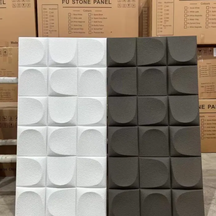 แผงผนังหิน PU น้ำหนักเบาดีไซน์วิลล่าทันสมัย