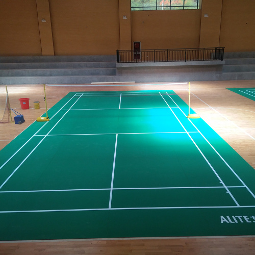 BWF approved court floor/pvc badminton floor mat