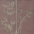 Bright luster warm grey hand-painted wallpaper