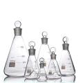 Erlenmeger Flask with Ground-in Glass Stoper 500ml