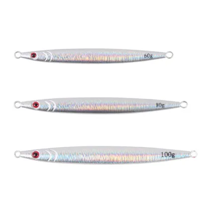 60g-100g Conical Fast Sinking Wood Jig for Sea Fishing: Trout, Carp, Tuna, Grouper, GT