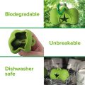 Dispensador de bolsas de residuos de perro de silicona ecológico con mosquetón