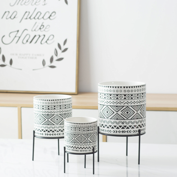 Wholesale China Manufacturer: Affordable Metal Stand Flower Pots for Garden Decor