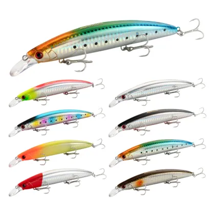JOHNCOO Floating Minnow Fishing Lure 130mm 23g TWINKLE for Sea Bass & Flounder