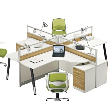 Affordable 4-Person Office Partition Workstations and Computer Desks