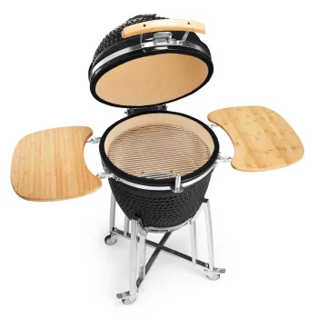 SEB KAMADO Ceramic Grill Egg Charcoal Bbq Grill and Smoker Trolley Kamado Grill