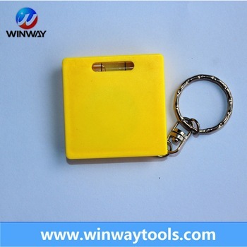 Mini type keychain funny retractable tape measure