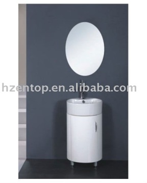 white round PVC bathroom vanity