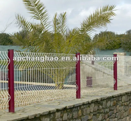 steel post welded mesh fence panel