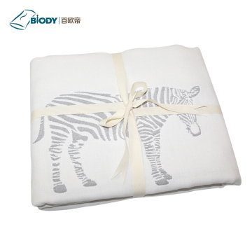 Custom Logo Soft Baby Multi-layer Blanket