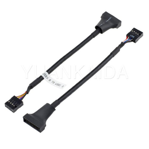 USB3.0 20-Pin to USB 2.0 9-Pin Cable