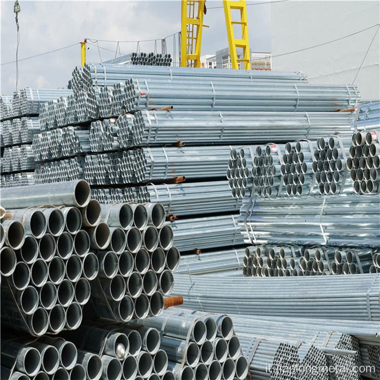 MS ERW Hollow Acciaio Tubo di impalcature Tubo di impalcatura