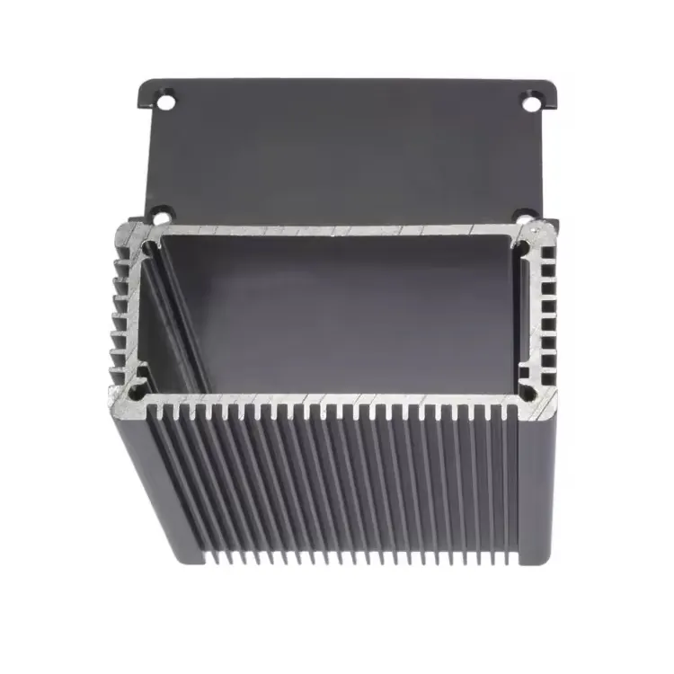CNC Machining Anodized Aluminum Extrusion Heat Sink Profile