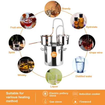 12L Alcohol Distillation Machine for Rice Wine and Wine Making