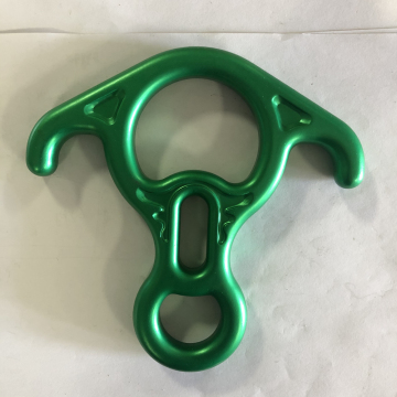 Climbing 50kN Rescue Figure 8 Descender Carabiner with Bent-Ear Rappelling Gear Belay Device